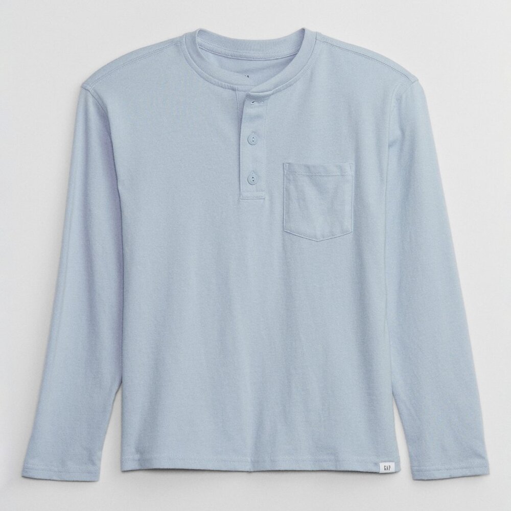 GAP Kids Blue Henley Pocket T-Shirt/NWT/S (6-7)
